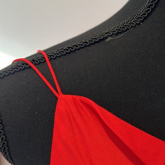 BRAND NEW !! Anna October Red Backless Maxi Dress with Straps SILK - Picture 7 of 11